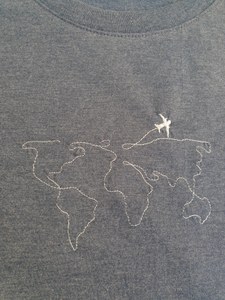 T-shirt met wereldkaart T-shirt met wereldkaart